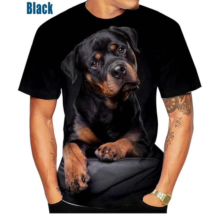 Rottweiler 3D Printing T-shirt