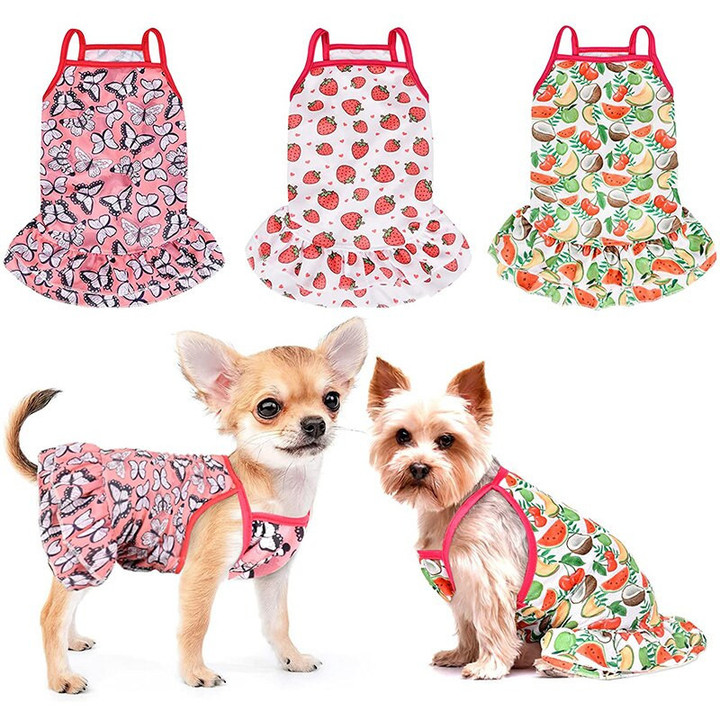 Girl Chihuahua Dog Summer Clothes