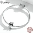 925 Sterling Silver Jewelry Bamoer Silver Raccoon Charm for Original Bracelet