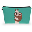 1piece 3D Printing Lovely Cartoon Sloth Makeup Bag for Traveling