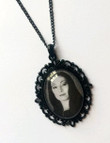 Morticia Addams Gothic Pendant Gothic Necklace Gothic Jewelry Gothic Valentines Gift