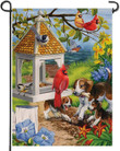 Spring Cardinal Home Decorative Garden Flag 12x18