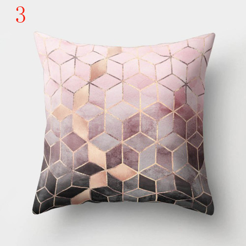 Geometric Printed Polyester Throw Pillow Cases Sofa Cushion Cover Smooth Pillowcase Attractive Pillowslip Fashion Home Decor