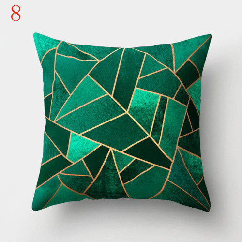 Geometric Printed Polyester Throw Pillow Cases Sofa Cushion Cover Smooth Pillowcase Attractive Pillowslip Fashion Home Decor