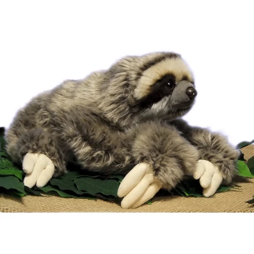 35 cm Premium Three Toed Sloth Real Life Plush Stuffed Animal Folivora Toy Gifts pigeon plush toy