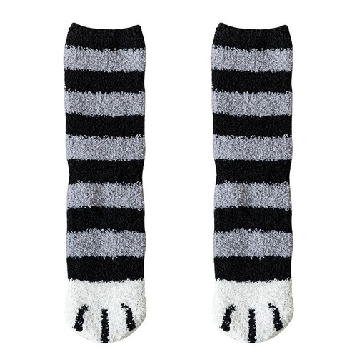 Adorable Warm Cat Paw High Socks