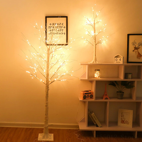 Birch Tree Floor Lamp Bedroom Festive Decor Floor Lamps for Living Room