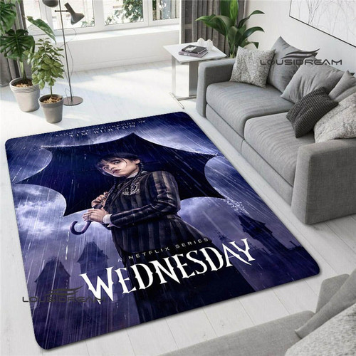 Wednesday addams Printed Carpet for Living Room Bedroom