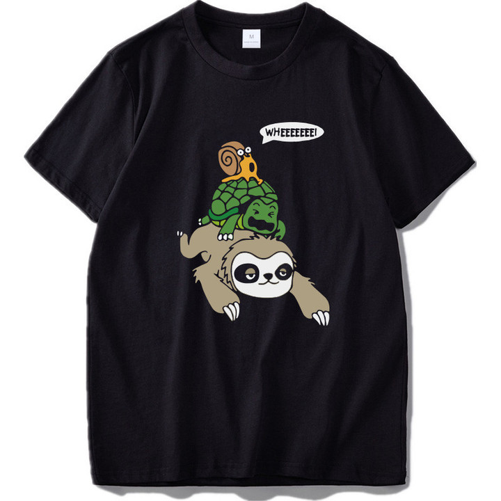 Sloth Tortoise Snail T Shirt
