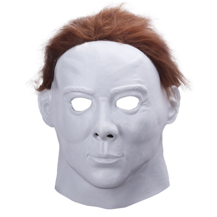 GSF Halloween Mask Mike Mel Moonlight Panic Terror Latex Horror Michael Myers Mask Cosplay Full Face Helmet Party White Masks