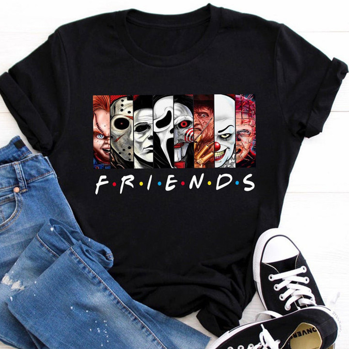 Friends T Shirt Best Stephen King Horror Characters Halloween Clothes Women