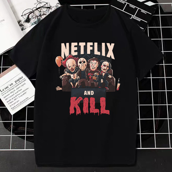 Horror Movie Killers Series Men's T-Shirt| Netflix and kills