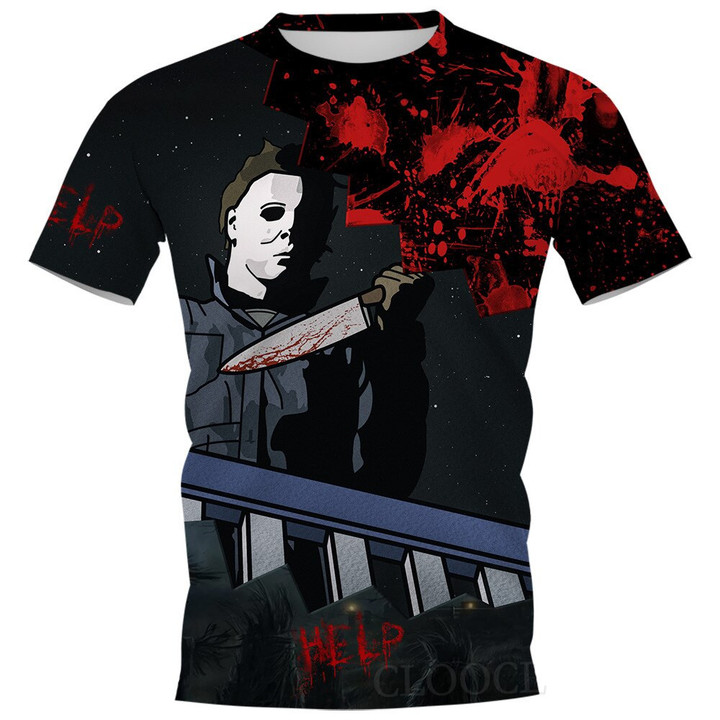 Halloween Michael Myers Cosplay T-Shirt