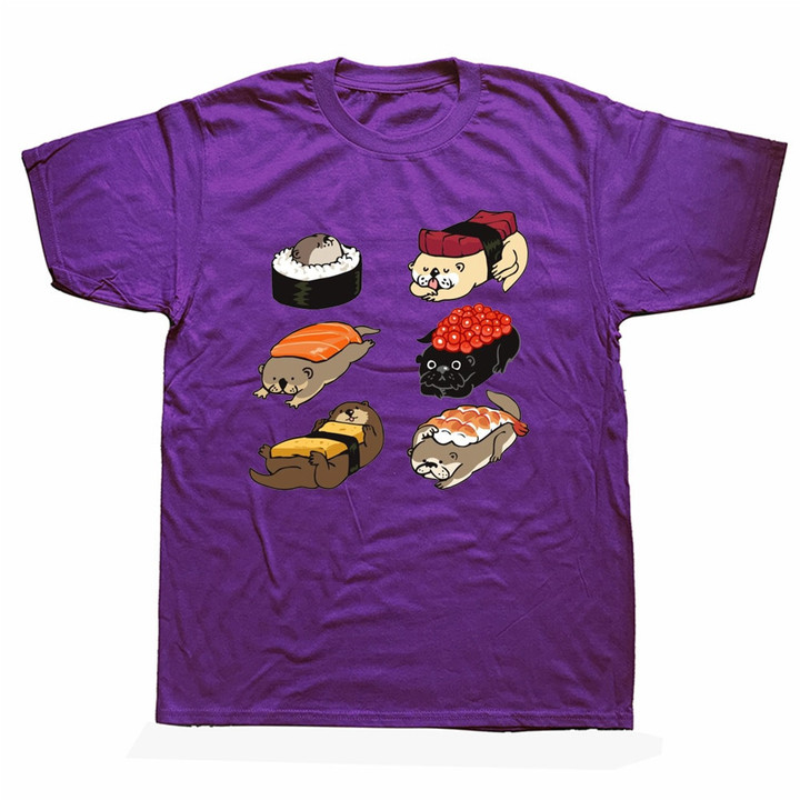 Funny Sushi Otter T Shirt for Men