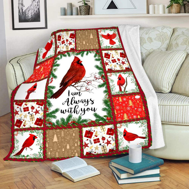 Cardinals Birds Sherpa Blanket Super Soft Throw Fleece Warm Blanket for Bedroom Couch Sofa Living Room