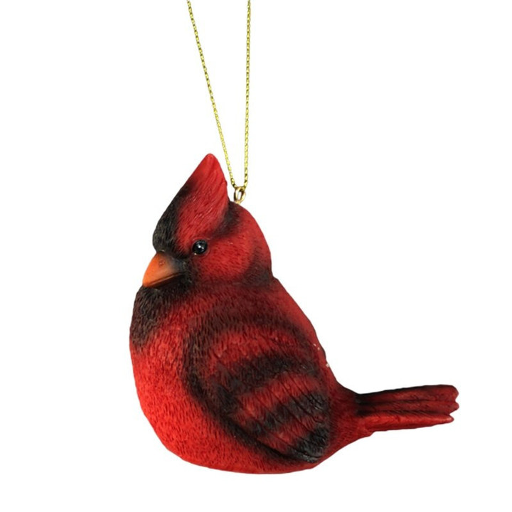 Red Bird Resin Craft Cardinal Ornament for Home & Garden Yard Decor