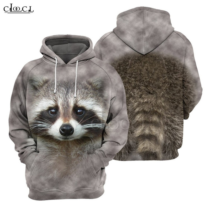 Raccoon Men 3D Graphic Front and Back Hoodies