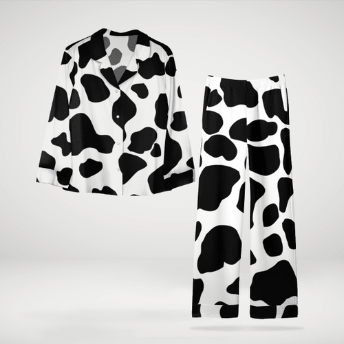 Cow Print Long Sleeve Pyjama