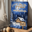 Bless This Home And All Those Who Enter Winter Night Christmas Faith Vertical Vertical Canvas