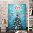 Jesus Is The Reason For The Season Christmas Tree Faith Vertical Canvas