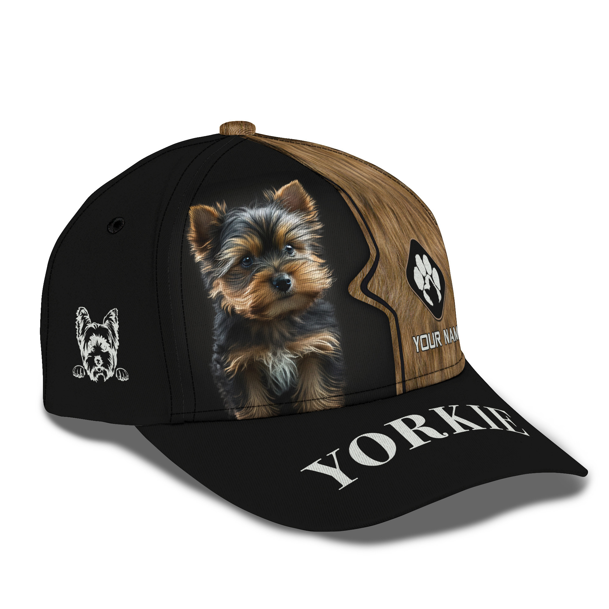 Yorkshire Custom Name 3D Classic Cap Yorkie Personalized Gift For Yorkshire Lovers