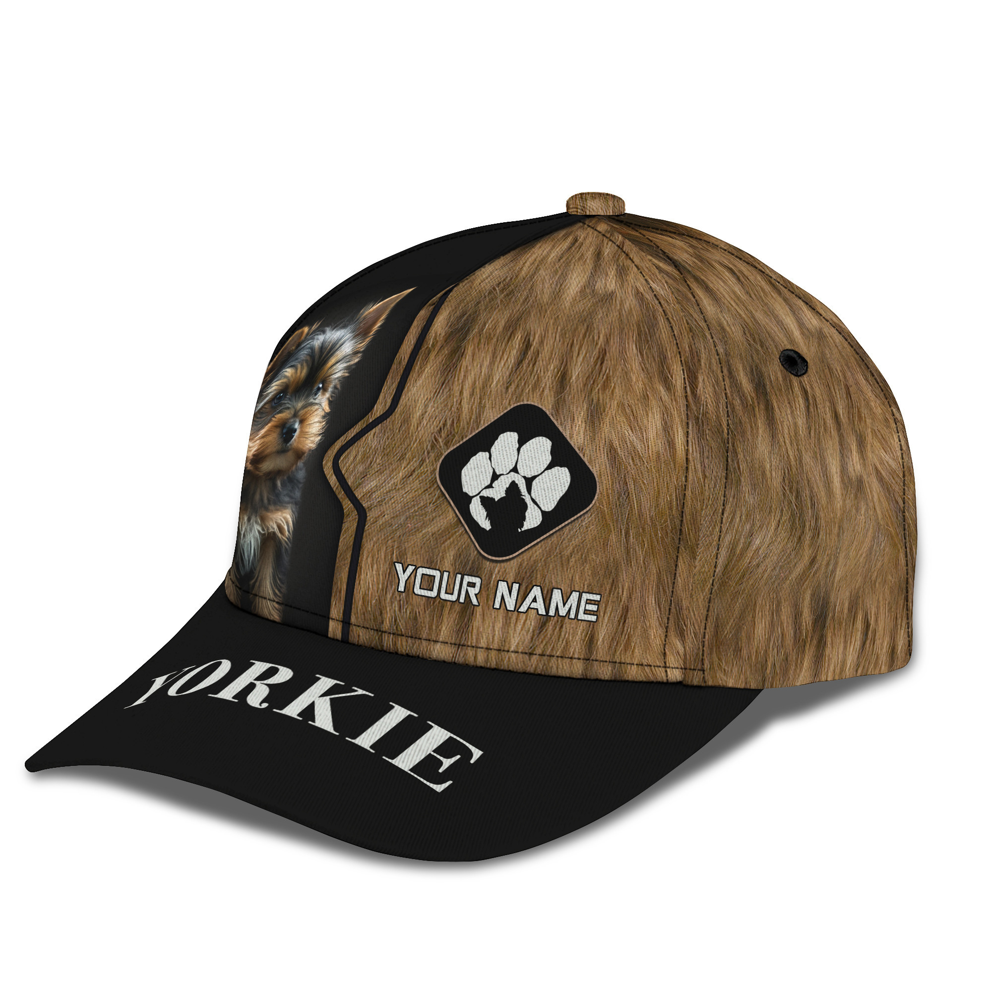 Yorkshire Custom Name 3D Classic Cap Yorkie Personalized Gift For Yorkshire Lovers