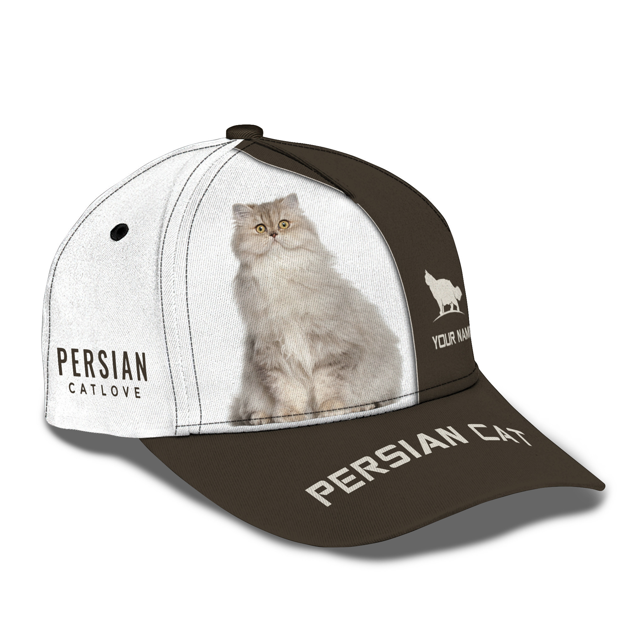 Persian Cat Personalized Name 3D Classic Cap Custom Gift For Persian Lovers