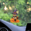 Halloween Yorkshire Acrylic Car Ornament for Car Decor, Halloween Gift for Dog Lovers