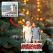 Custom Wedding Photo Ornament for Christmas Decor, Wedding Acrylic Christmas Ornament, Christmas Gift for Couple