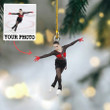 Custom Photo Ice Skate Acrylic Christmas Ornament for Christmas Decor, Christmas Gift for Men, Women, Couple