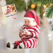 Personalized Baby Christmas Ornament, Custom Baby Photo Christmas Ornament for Tree Hanging Decor, Christmas Decoration