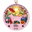 Personalized Cat Memorial Suncatcher Ornament For Pet Lovers - Loss of Pet Sympathy Gift - Custom Name Cat Decor vr7