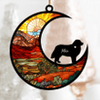 Personalized Bernese Mountain Loss Memorial Ornament, Custom Suncatcher Ornament For Loss of Pet Gift Ideas For Pet Lover
