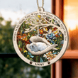 Personalized Pekingese Sleeping in the Wing Angel Suncatcher Ornament For Dog Lovers, Loss of Pet Sympathy Gift