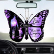 They Walk Beside Us Everyday, Personalized Memorial Butterfly Car Ornament, Custom Memorial Remembrance Gift