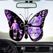 They Walk Beside Us Everyday, Personalized Memorial Butterfly Car Ornament, Custom Memorial Remembrance Gift