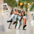 Christmas Gift for Sisters from Photo, Custom Sisters Photo Christmas Ornament for Tree Hanging Decor, Christmas Decoration