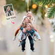Christmas Gift for Sisters from Photo, Custom Sisters Photo Christmas Ornament for Tree Hanging Decor, Christmas Decoration