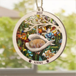 Personalized Hamster Memorial Suncatcher Ornament Pet Sleeping in the Wings Angel Gift for Animal Lovers
