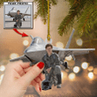 Personalized Air Force Acrylic Ornament - Custom Photo Ornament Gift For Air Force Husband