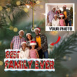 Custom Family Photo Ornament for Christmas Decor, Best Family Ever Ornament, 2023 Christmas Ornament, Christmas Gift for Family