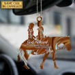Personalized Couple Horse Car Ornament, Custom Couple Name Ornament, Car Decor Gift For Couple