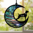 Personalized Weimaraner Loss Memorial Ornament, Custom Suncatcher Ornament For Loss of Pet Gift Ideas For Pet Lovers