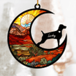 Personalized Weimaraner Loss Memorial Ornament, Custom Suncatcher Ornament For Loss of Pet Gift Ideas For Pet Lovers