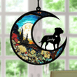 Personalized Pitbull Loss Memorial Ornament, Custom Suncatcher Ornament For Loss of Pet Gift Ideas For Pet Lovers