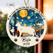 Personalized Bengal Memorial Suncatcher Ornament For Cat Lovers - Loss of Pet Sympathy Gift - Custom Name Cat Decor