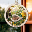 Personalized Labradoodle Memorial Suncatcher Ornament Dog Sleeping in the Wings Angel Gift for Pet Lovers
