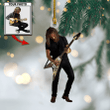 Personalized Photo Acrylic Ornament For Guitar Lovers - Custom Your Photo Ornament Decor Christmas Tree