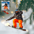 Personalized Photo Acrylic Ornament For Snowboarding Lovers - Custom Your Photo Ornament Decor Christmas Tree
