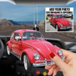 Volkswagen Beetle Personalized Flat Car Ornament for Car Decor, Upload Car Image Ornament, Gift for Car Lovers, Drivers